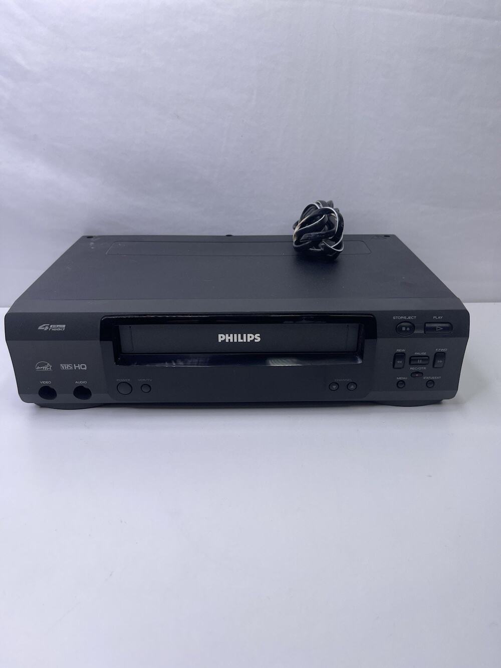 Philips VRB411AT22 Black 4 Head Video Cassette Recorder HiFi VHS HQ VCR